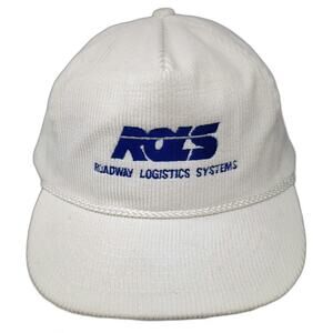 No Problem Trucker White Corduroy Rope Snapback Hat ROLS Systems Green Vintage